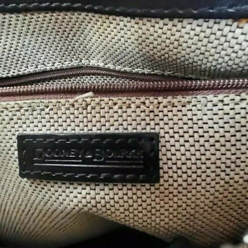Y2K Rare Dooney & Bourke Moon Round Baguette Purse Black Leather Croc Embossed - Picture 8 of 11